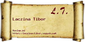Laczina Tibor névjegykártya